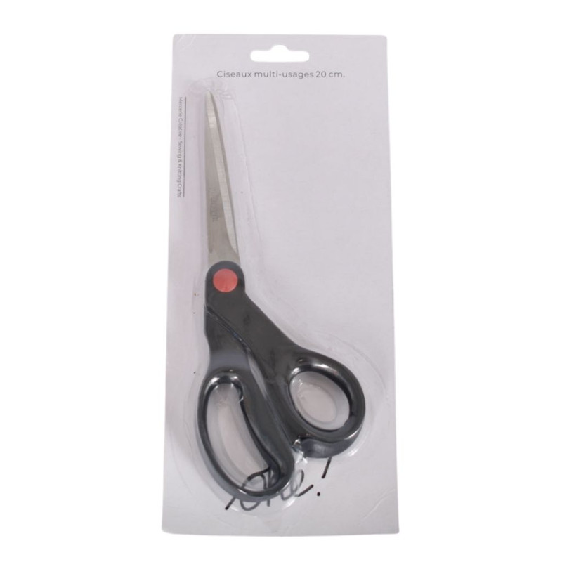 SACHET DE 6 / CISEAUX MULTI-USAGES 20 CM.